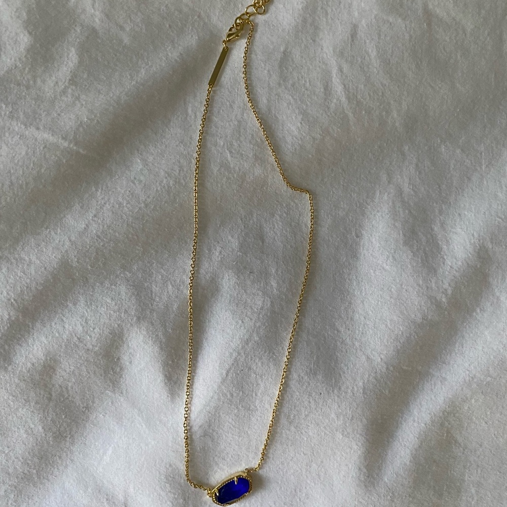 NEW Kendra Scott Gold and Blue Necklace